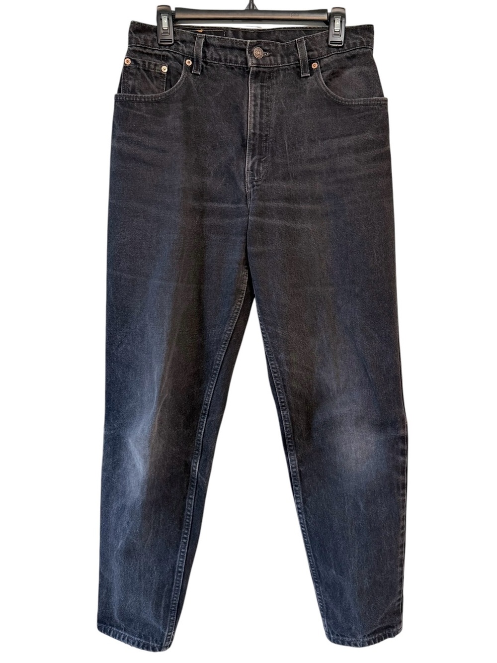 Levi's Women's 505 Relaxed Fit Tapered Leg Jeans Black Size 12 Reg Medium